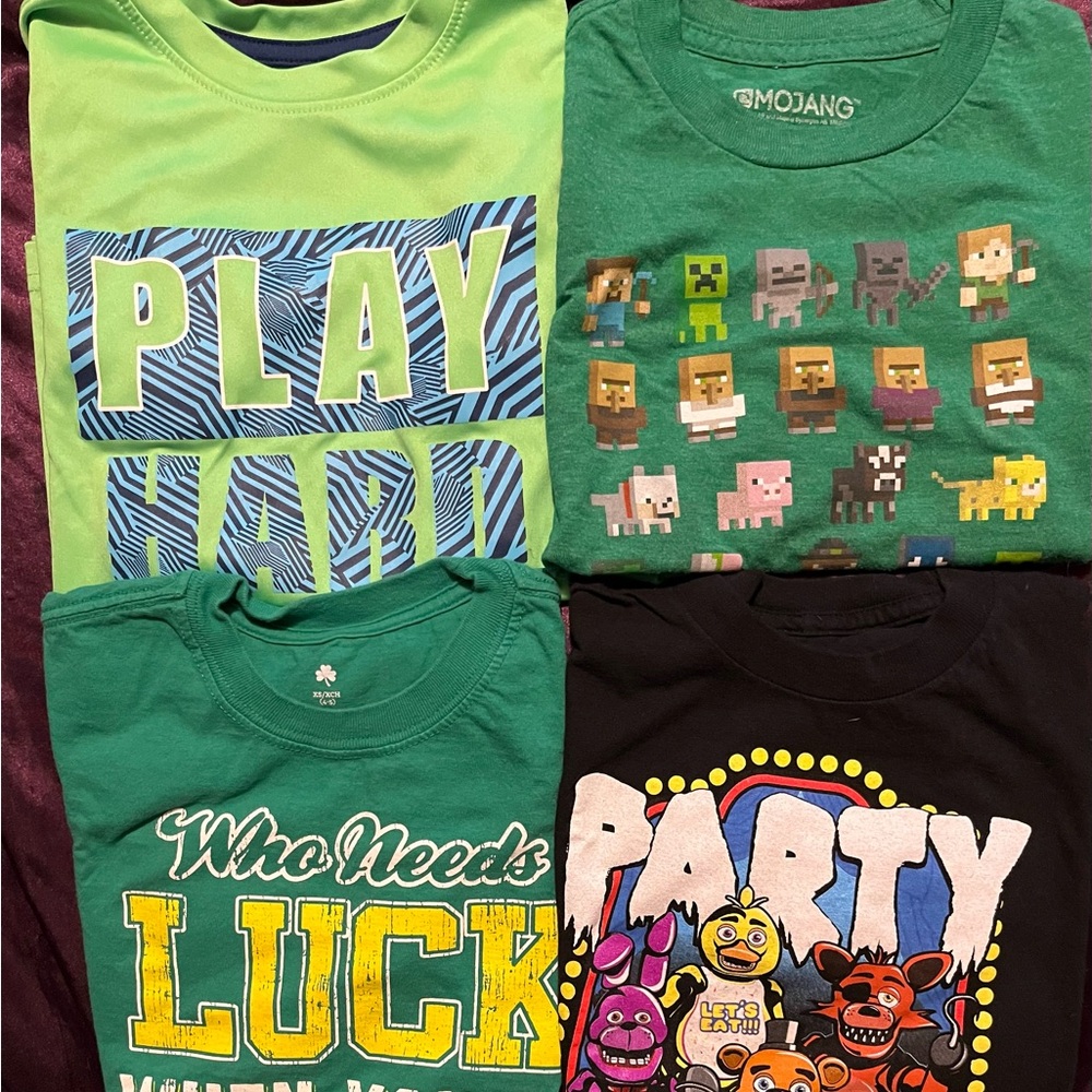 4 boys t-shirts size 4/5